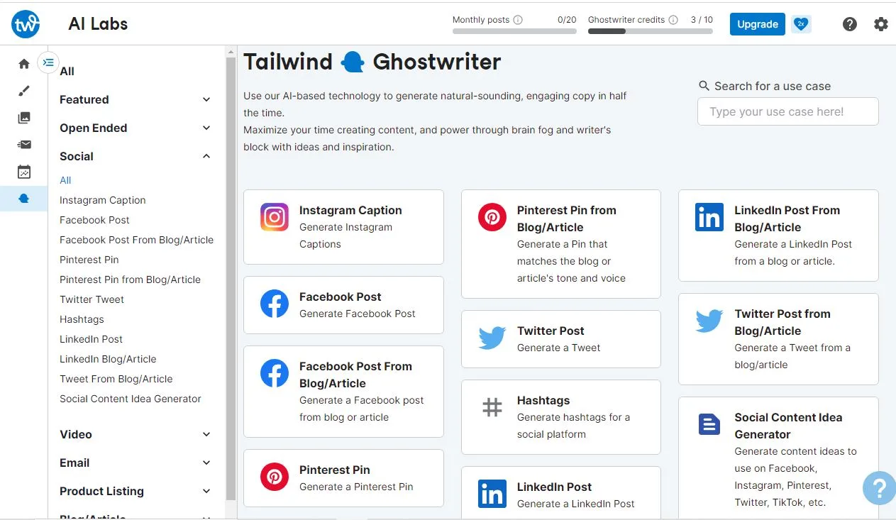 A Social Media feature